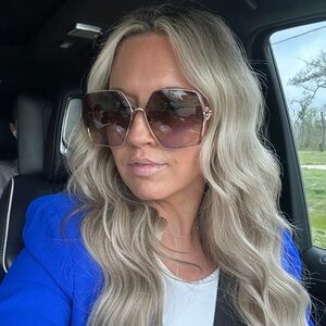 Oversized Brown Gradient Women's Sunglasses